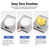 Food Scale, Kitchen Scales Digital Weight Food Grams and Ounces for Weight Loss Baking Cooking of NUTRI FIT, Max 11lb 1g Increment, Backlight LCD Smart Tare Stainless Steel, Easy to Use, AAA Battery NUTRI FIT