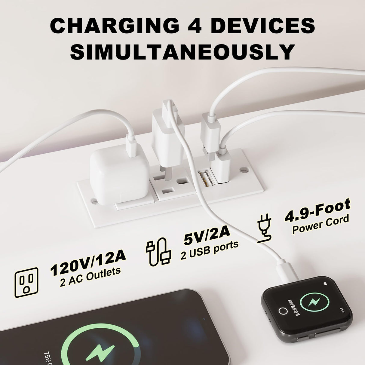 NASHZEN Dresser TV Stand with 7 Drawers, Dresser TV Stand with LED Lights & Power Outlets, Bedroom Dresser, Chest of Drawers up to 45'' Long TV, Wide Fabric Dresser with Open Shelf (White) NASHZEN