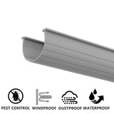 The 2021 Gray Garage Door Bottom Seal | 20 Foot, 3.5-3.75 Inch Width Garage Rubber Replacement Kit | T-Ends (1/4-5/16 Inch) Garage Door Weather Seal Threshold Strip | Easily Cut & Adapt to Doors HOOIMA