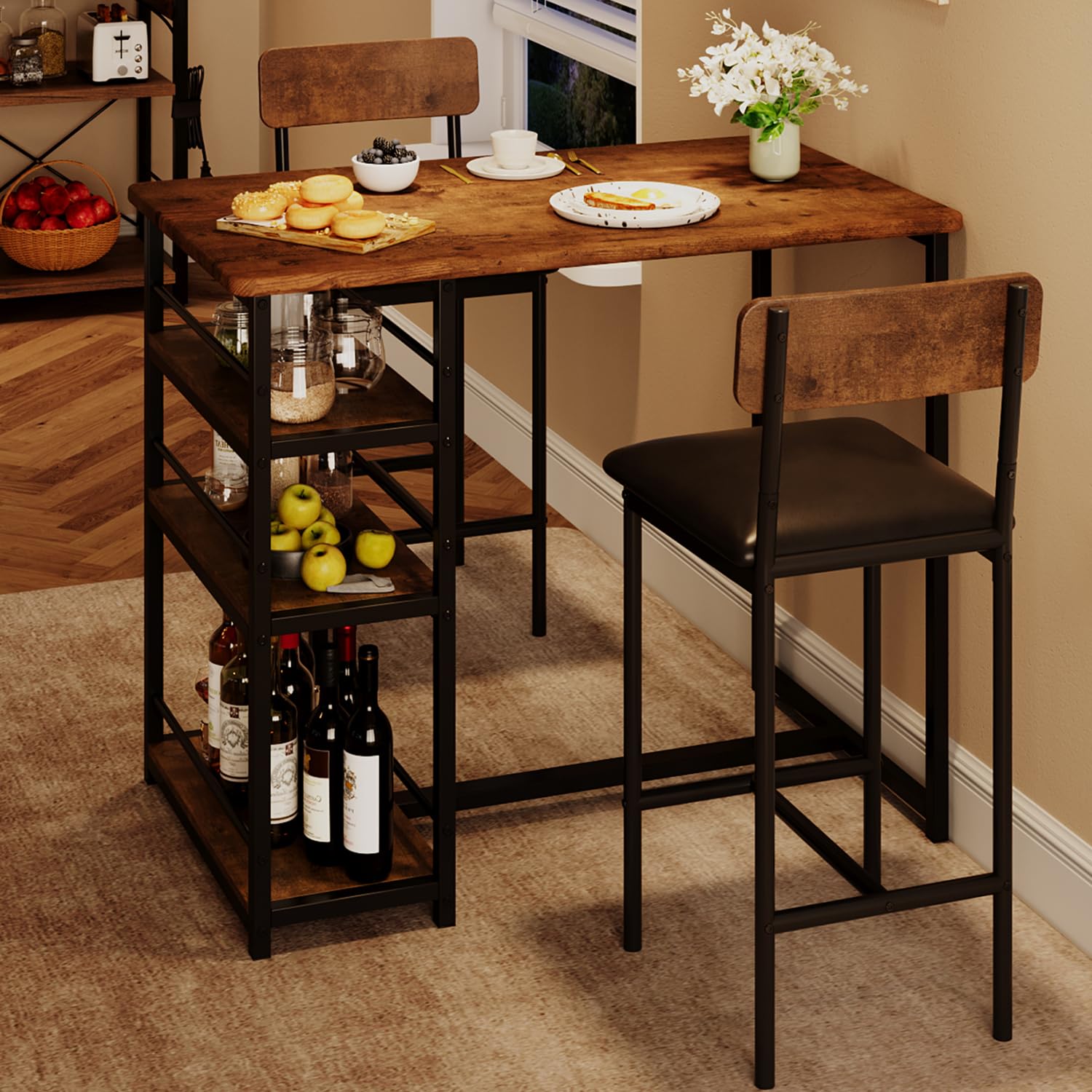 GAOMON Dining Table Set for 2