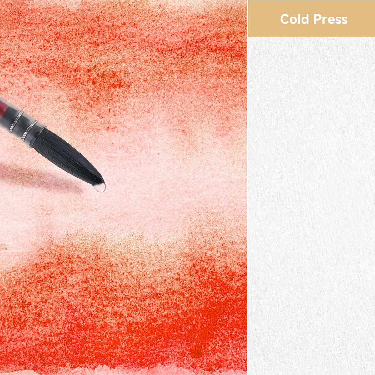 Lightwish Watercolor Sketchbook,100% Cotton Acid Free Watercolor Journal,300gsm/140lb Cold Press Watercolor Paper for Artists,Adults,Students,20 Sheets,9.25 * 6.3 Inches LIGHTWISH