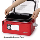 Presto Nomad Traveling Slow Cooker, Red, 6-Quart ( Pack of 1) Presto