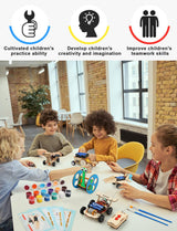 Poraxy 5 in 1 STEM Model Car Kits, STEM Projects for Kids, Boys Toys Age 8-10, 3D Wooden Puzzles, Crafts Educational Science Building Kit, Birthday Gifts for 8 9 10 11 12 Year Old Boys and Girls Poraxy