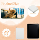 Colarr 12 Pcs Sublimation Journal Blank Notebooks Bulk A5 190 Pages Thick Faux Leather Notebook Sublimation Note book Leather Sublimation Journal Notebook for School Office Supplies, 8.3 x 6 Inch Colarr