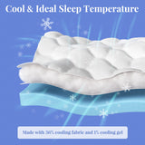 OhGeni Cooling 4 inch Dual Layer Twin Mattress Topper, 2 inch Cooling Gel Memory Foam, 2 inch Down Alternative Pillow Top Pad, Mattresses Cover for Bed, Medium Support, Fits 6”-19” Deep Pocket OhGeni