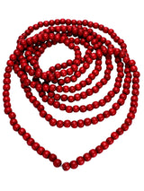 16 Feet Christmas Wood Bead Garland Wooden Bead Garland for Christmas Tree Holiday Decoration WILLBOND
