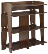 Crosley Furniture Soho Media Console, Record Player Stand with Vinyl Storage, Modern Home Organizer, Mahogany Crosley Furniture