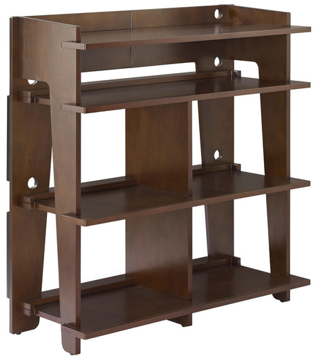 Crosley Furniture Soho Media Console, Record Player Stand with Vinyl Storage, Modern Home Organizer, Mahogany Crosley Furniture