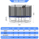 Tranpoline 12FT Tranpoline with Safety Enclosure Net,Tranpolines with Basketball Hoop,Outdoor Tranpoline and Tranpolines for Kids and Adults for Backyard Park ASTM Approved SENCHO GINSYTALIOR