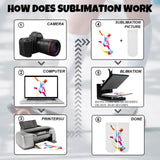 SATINIOR 32 Pairs Sublimation Socks Polyester Blanks Heat Transfer Socks with Sublimation Sock Jig for DIY Dye Heat Press Accessories, 4 Sizes White SATINIOR