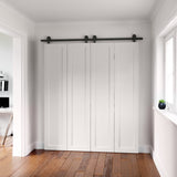 Miseno MBD1117 36" x 84" Bi-Fold Barn Door Slab - Unfinished Pine Miseno
