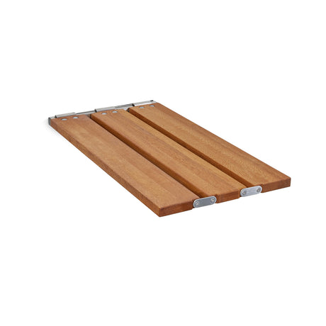 29 inch Malibu Removable Tri-Fold Bathtub Bench Seat, Teak Wood Seachrome