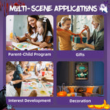 Aestalrcus Halloween Paint by Numbers Kit for Adults, Ghost Paint by Numbers for Adults Beginner, Painting by Numbers Kits for Relaxation Home Wall Decoration and Gifts 16x20inch Aestalrcus