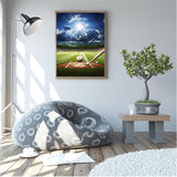 Baseball Sports Field Diamond Painting Kits for Adults Full Drill Diamond Dots Paintings Round 5D Paint with Diamonds Pictures Art Painting Kits DIY Crafts for Home Wall Art Decor 12x16 inch UPABLUNSO