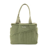 Soolla Studio Bag: Pottery Tool Bag, Art Supply Storage, Knitting Yarn Organizer, Crochet Projects, & Washable Craft Tote, 30 Pockets, 25+ Canvas Colors, Student Artist Gift (Ganja Green) Soolla