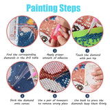 Retro Airplanes DIY 5D Diamond Painting Kits for Adults and Kids, Full Drill Crystal Rhinestone Diamond Art Gem Painting for Home Wall Decor 12"x16" YEEIFFD
