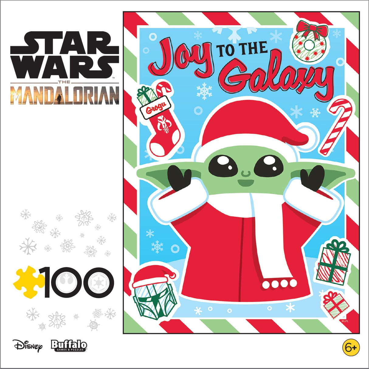 Buffalo Games - Star Wars -Star Wars - Joy to The Galaxy - 100 Piece Jigsaw Puzzle for Families -Challenging Puzzle Perfect for Game Nights - Finished Size is 15.00 x 11.00 Buffalo Games