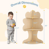 Curipeer Tree Kids Bookshelf, Corner Bookshelf Kids, Bookshelf for Kids, Baby Bookshelf and Toy Storage, Wooden Kids Bookcase, Toddler Book Shelf Organizer for Kids Rooms, Nursery, Natural Wood Curipeer