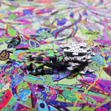 Bgraamiens Puzzle-Magic Tree of Life -1000 Pieces Colorful Leaves Round Mandala Puzzle Color Challenge Jigsaw Puzzles Bgraamiens