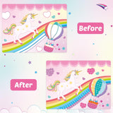 WERNNSAI Dot Stickers Art Craft for Kids Age 4 to 8 - Dot Stickers Art Activity Kit 8 Unicorn Theme with No Mess Stickers Mess Free Painting Craft Kits for Toddlers Girls Preschool Learning WERNNSAI