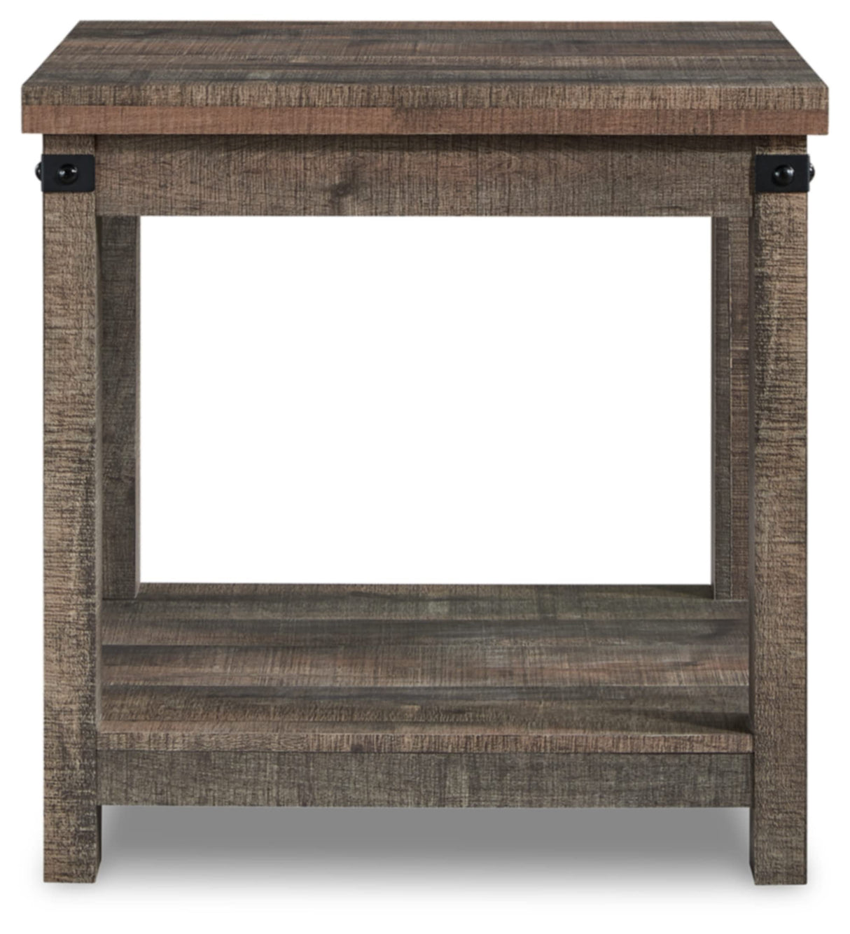 Signature Design by Ashley Hollum Rustic End Table with Shelf, Dark Brown Signature Design by Ashley