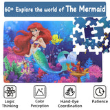 Princess Puzzles for Kids Ages 4-8 60 Pieces - Jigsaw Puzzle for Girls and Boys in Metal Box - Educational Toys for Ages 3-5 (Princess 0677) doovide