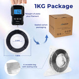 AMOLEN 3D Printer Filament, Flexible TPU Filament Bundle, 1.75mm TPU Filament Multicolor, Soft Filaments of High Elasticity, Supports High Speed, 200gX4 Spools(Black/White/Red/Blue) AMOLEN