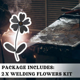 Therwen Welding Kits Flower Welding Coupons 16 Gauge Tig DIY Stainless Steel Welding Practice Kit Metal with Mig, Tig, Gas, Arc, Stick (Classic,2 Sets) Therwen