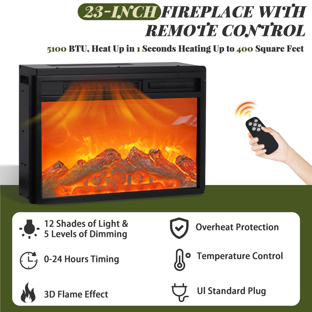 SENSWEET 58" Farmhouse TV Stand with Fireplace, Entertainment Center w/Sliding Barn Door, Rustic Media Console with 2 Storage Shelves, Wood Television Stand for Living Room,Dark Rustic Oak SENSWEET