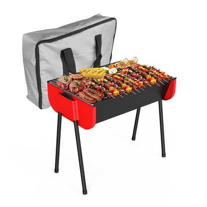 19 inch Charcoal Grill, Small Portable Barbecue Grill with Storage Travel Bag, Easy to Assemble BBQ Grill, 231 Square Inches Cooking Space, Perfect for Small Patio, Backyard, Picnics, Camping, Beach