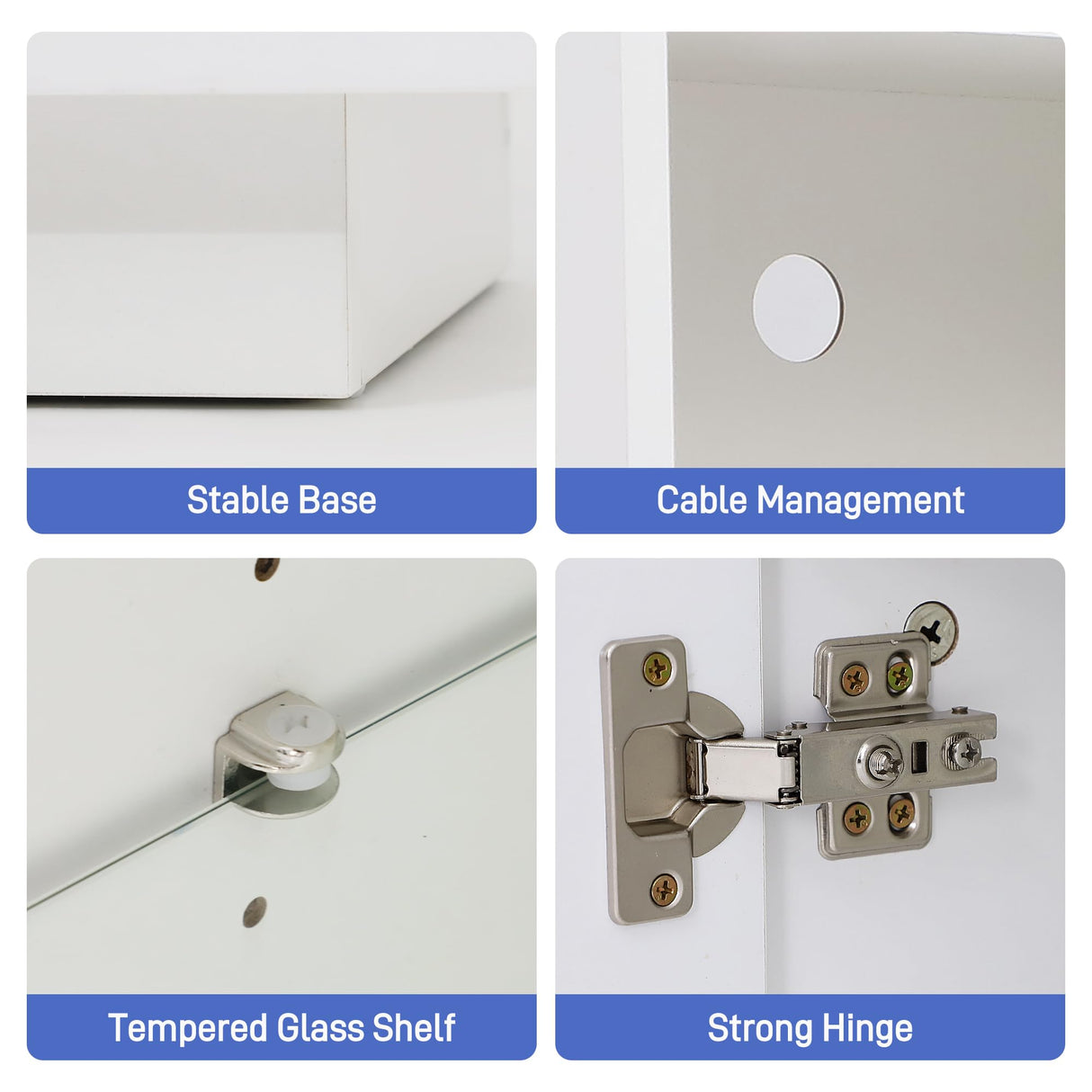 chartustriable LED TV Stand for 75 Inch TV, Modern Tall Entertainment Center with Storage, High Gloss Gaming TV Media Console with Glass Shelf for Living Room, 63 Inch, White chartustriable