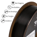 INLAND Micro Center PLA+ 3D Printing Filament 1.75mm - Black PLA Plus 3D Printer Filament - PLA Pro Dimensional Accuracy +/- 0.03 mm - 1 kg Cardboard Spool (2.2 lbs) INLAND