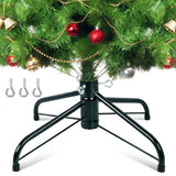 Christmas Tree Stand, Christmas Tree Base Replacement (Length16.1, Dia 1.25") for Artificial Trees up to 2-7 FT Heavy Duty Folding Christmas Tree Stands Dark Green Digury