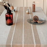 Deep Dream Tablecloths, Waterproof Table Cloth, Linens Wrinkle Free Anti-Fading, Rustic Table Cover Decoration for Kitchen Dinning Christmas (Rectangle/Oblong, 55''x70'',4-6 Seats, Light Coffee) Deep Dream