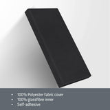 UMIACOUSTICS 4 PCS Acoustic Panels, 2“ Thick 23.6" x 11.8" Fiberglass Sound Proof Wall Panels, Self-adhesive Sound Absorbing Panels for Studios, Office, Home Theater. Deep Black UMIACOUSTICS