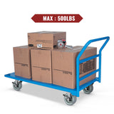 HOLKIE 3 inch Caster Wheels with Side Brakes Swivel Casters for Workbench, Furniture or Other Equipments Load Capacity 500LBS (Set of 4) HOLKIE