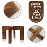 Adnkwolivt Indoor Plant Stand - Wooden Plant Stands Indoor 1 Pack, Floor Flower Pot Holder, Mid Century Planter Stand for Home Decor, Gift for Mothers Day, Plant Lovers, Housewarming Adnkwolivt