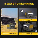 VTOMAN 600W Portable Power Station, LFP Battery Powered Generator with 2x 600W AC Outlets (Surge 1200W), 4x USB ports, 3x DC Output for Outdoor Camping, Vehicle Emergency, Electric Backup VTOMAN