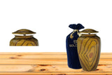 BOLD & DIVINE Teak Root Wood Grain Finish Cremation Urn | Human Ashes Adult Memorial urn, Burial, Funeral Cremation Urns | 200 Cubic Inches Adult BOLD & DIVINE
