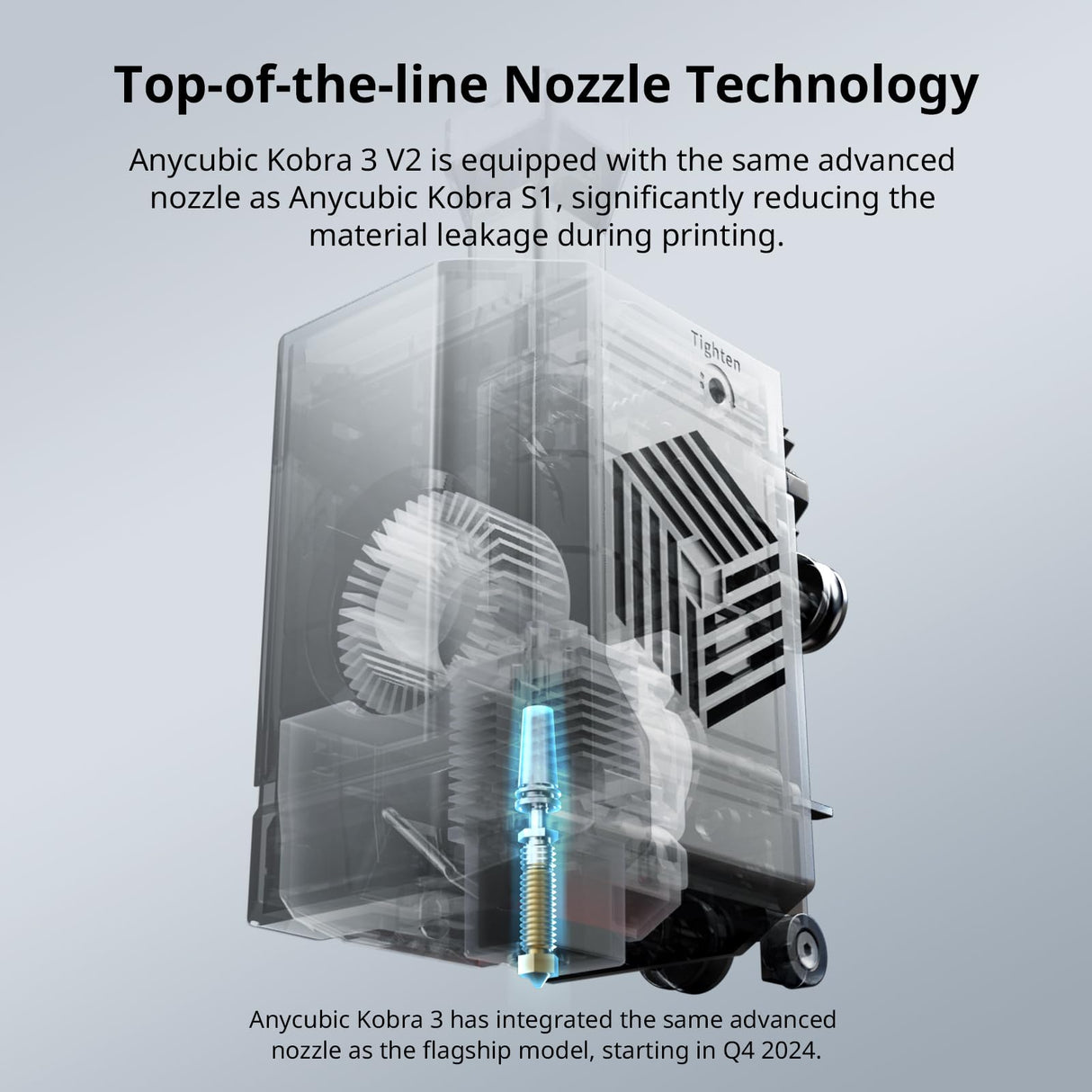 Anycubic Kobra 3 V2 Combo 3D Printer, Smart Multicolor Printing Up to 600mm/s Print Speed, Active Filament Drying Enhanced Auto-leveling for Higher Success Rates, 10.0'' x 10.0' x 10.2'' Printing Size ANYCUBIC