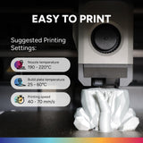 OVERTURE PLA Plus (PLA+) Filament 1.75mm, Stronger & More Durable, Professional Toughness 3D Printer Filament 1kg (2.2lbs), High Precision +/- 0.02mm, Tangle-Free (Black) OVERTURE