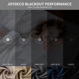 Joydeco Extra Long Curtains, Blackout Curtains 108 Inches Long 2 Panels Set, 108 Inch Curtains, Room Darkening Grommet Darpes for Living Room Bedroom Window (W52 x L108 Inch, Dark Grey) Joydeco