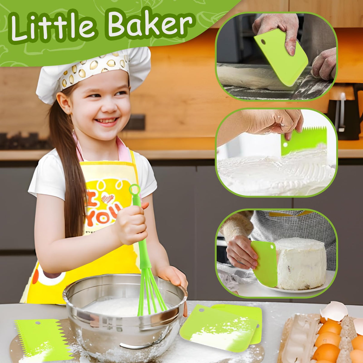 Kids Montessori Cooking Kitchen Toys and Toddler Knife Set - 30Pcs Kids Knifes for Real Cooking and Baking Accessories ,Toddlers Kitchen Tools Ages 3-10 Kids Birthday (30 PCS) ASSBABY