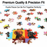 LELEMON Puzzles for Kids Ages 4-6,Dog Puzzle 100 Piece Puzzles for Kids Ages 4-8 in a Metal Box, Educational Kids Puzzles Jigsaw Puzzles 100 Piece Puzzle Games Puzzle Toys for Girls and Boys LELEMON