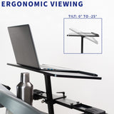 VIVO Universal Wooden Laptop Treadmill Desk, Adjustable Ergonomic Notebook Mount Stand for Treadmills, Includes Mouse Pad and Wrist Support, Stand-TDML4 VIVO