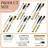 Colarr 10 Set Pen Making Kit Include 10 Woodturning Pen Kit 10 Exotic Wood Pen Blanks Twist Ballpoint Pen Kit with Refill Copper Pen Turning Supplies for DIY Pen Making Classroom Teacher Student Gift Colarr