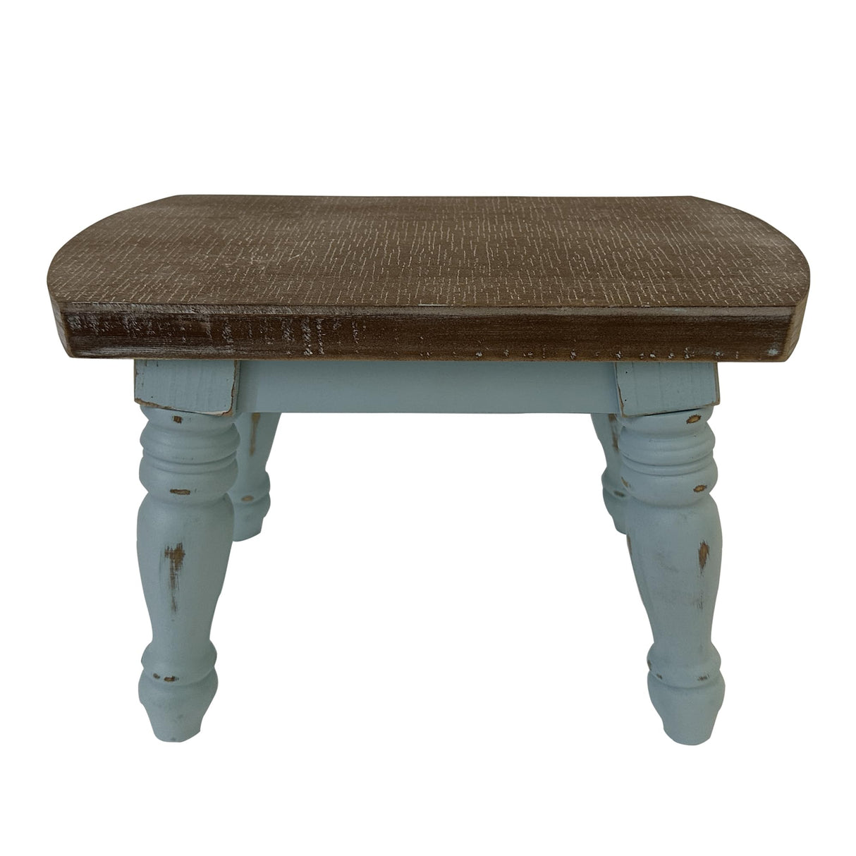 dwellington Farmhouse Wood Step Stool Bedside Stool Samll Rustic Plant Foot Stool for Bathroom, Kitchen, Bedroom dwellington