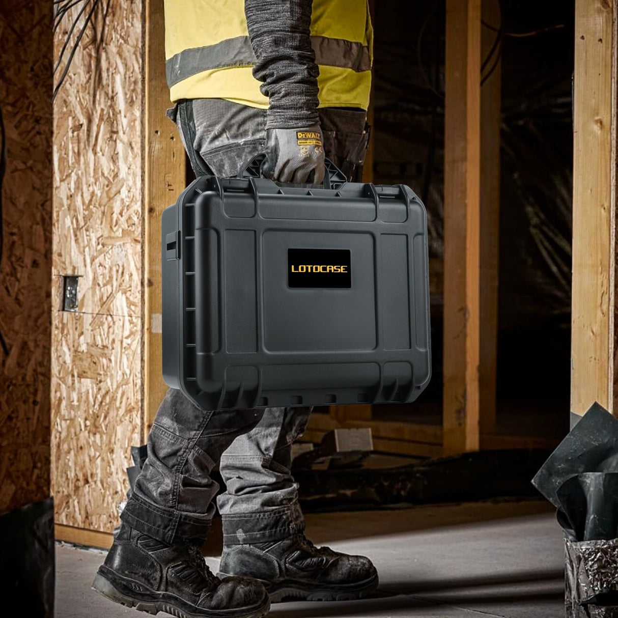 Case for Dewalt Jigsaw Power Tool - Waterproof Hard Tool Box for Dewalt 20V Jig Saw DCS334B | DCS331B, Power Tool Combo Kit Bag for Dewalt Herramientas 20V Max Cordless Jig Saw Set/Battery (Case Only) LOTOCASE