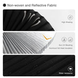 Blackout Blinds for Windows Cordless Blinds Temporary Shades Blinds No Drill Mini Blinds Black Out Blinds for Window of Bedroom,Bathroom,Kitchen Office (Black-high Shading, 23.6 * 59"(60 * 150cm)) Jlong