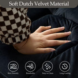 POYISOU Modern 3 in 1 Convertible Sleeper Sofa Couch Bed with USB, Adjustable Backrest Velvet Pull Out Sofa Bed, Loveseat Sleeper Couch, Couches for Living Room, Bedroom, Apartment, Black POYISOU